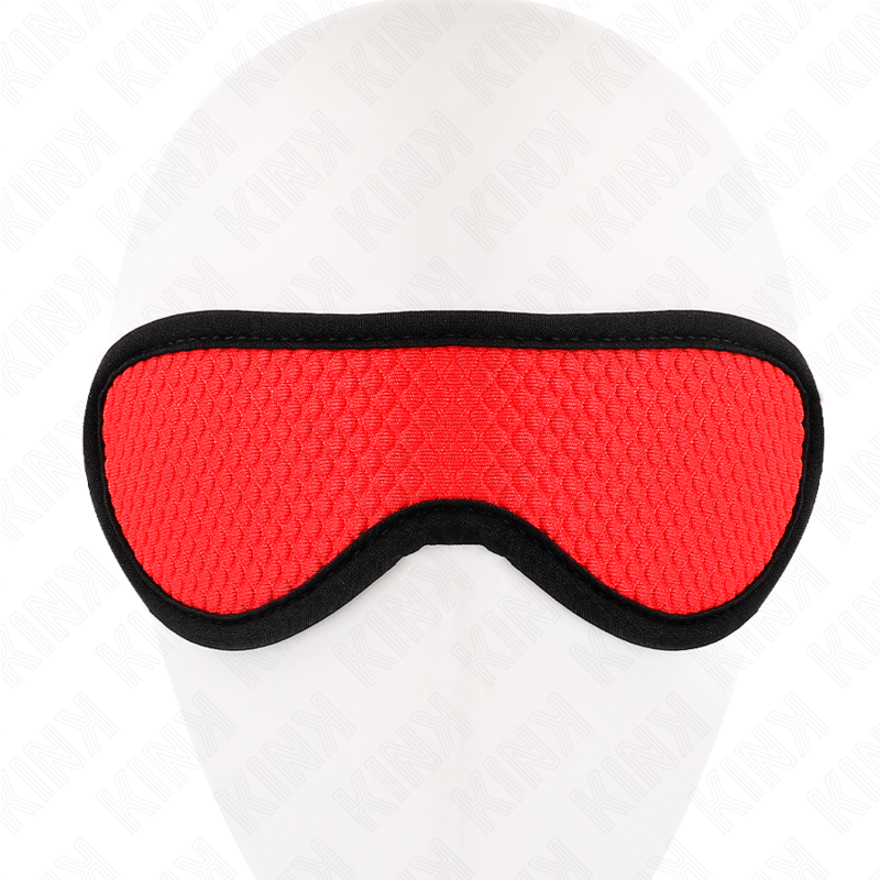 KINK - OPASKA O TEKSTURIE ŁUSKOWEJ Z CZERWONĄ KRAWĘDZIĄ 20 x 7 CM