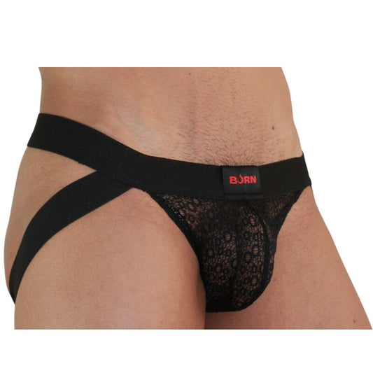 BURN - 005 JOCK LINGERIE CZARNA S