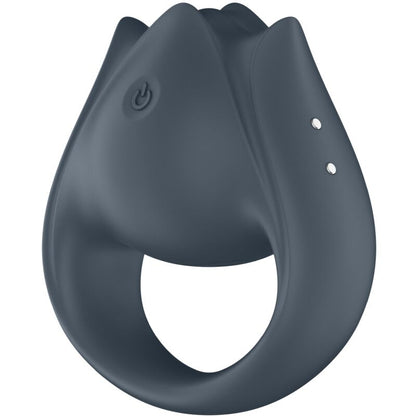 SATISFYER - PERFECT PAIR 2 MULTIWIBRATOR 2 W 1 PIERŚCIEŃ NA PENISA I STYMULATOR PALCA SZARY