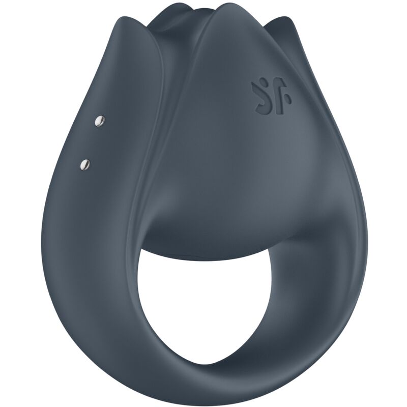 SATISFYER - PERFECT PAIR 2 MULTIWIBRATOR 2 W 1 PIERŚCIEŃ NA PENISA I STYMULATOR PALCA SZARY