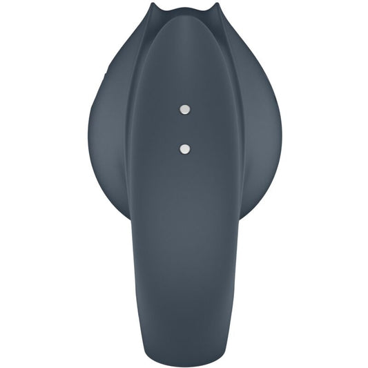 SATISFYER - PERFECT PAIR 2 MULTIWIBRATOR 2 W 1 PIERŚCIEŃ NA PENISA I STYMULATOR PALCA SZARY