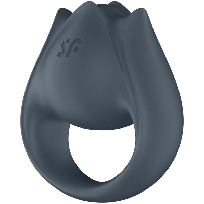 SATISFYER - PERFECT PAIR 2 MULTIWIBRATOR 2 W 1 PIERŚCIEŃ NA PENISA I STYMULATOR PALCA SZARY