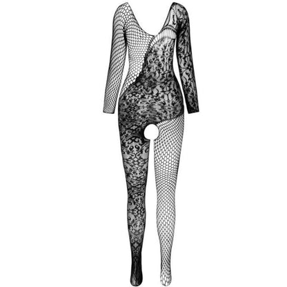 PASSION - BS 107 BODYSTOCKING CZARNY JEDNORAZOWY ROZMIAR