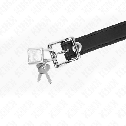 KINK - KULKA SILIKONOWA 4 CM KNEBEL Z ZAMKIEM 60 x 2 CM