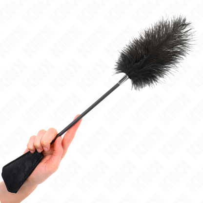 KINK - PIÓRA STRUSIE DO ŁASKOTANIA Z KORONKĄ PALETA 56 CM