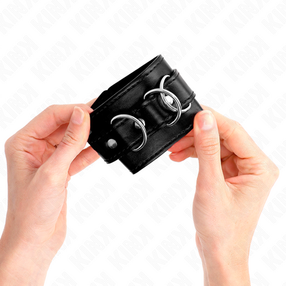 KINK - 3 KÓŁKA D NA NADGARSTKI REGULOWANE CZARNE 17,5-25 CM X 6 CM