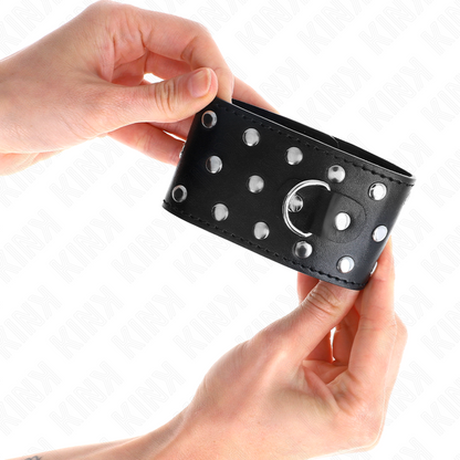 KINK - PUNK REGULOWANE UCHWYTY NA NADGARSTKI 19-24 CM X 5,5 CM