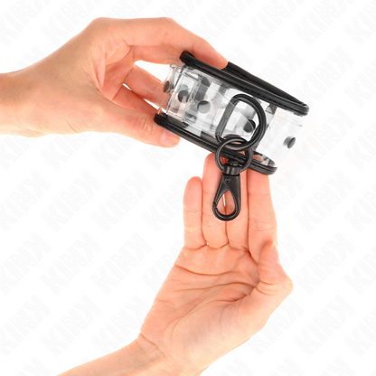 KINK - PRZEŹROCZYSTE MANKIETY NA NADGARSTEKI REGULOWANE 18-30 CM X 5,5 CM