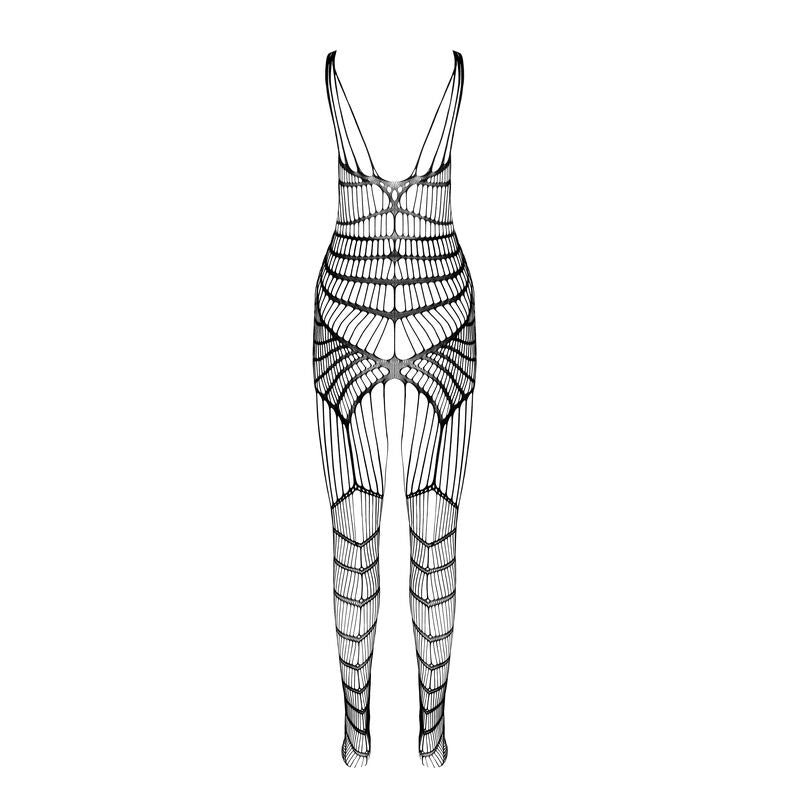 PASSION - BS 102 BODYSTOCKING CZARNY JEDNORAZOWY ROZMIAR