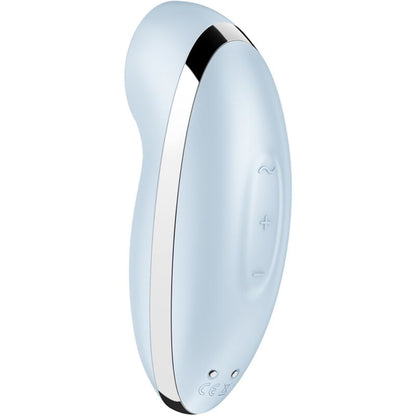 SATISFYER - TAP &amp; CLIMAX 2 WIBRATOR I STYMULATOR NIEBIESKI