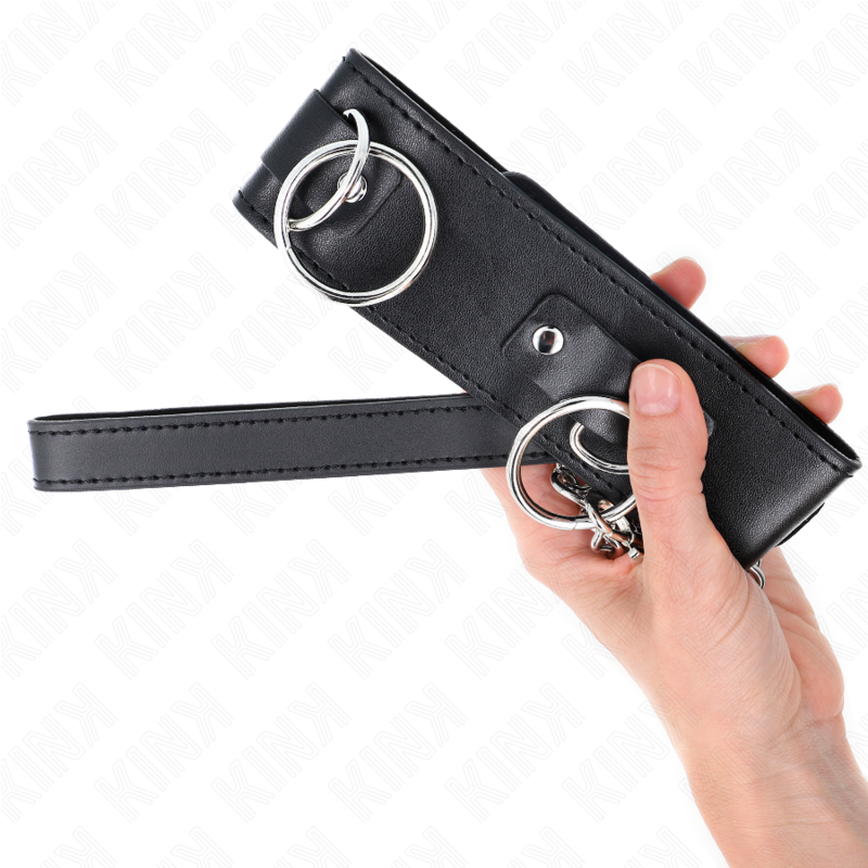 KINK - NASZYJNIK ZE SMYCZKĄ 65 CM 3 PIERŚCIENIE MODEL 2 REGULOWANY 36-43 CM X 5 CM