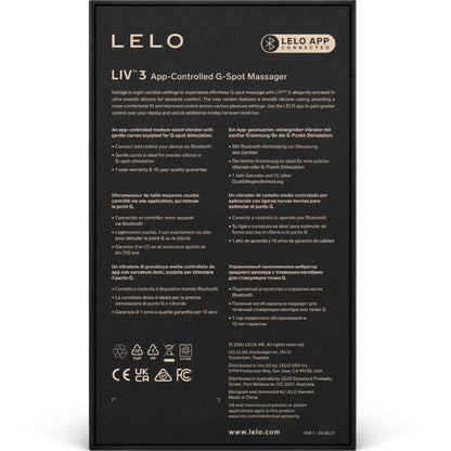 LELO - LIV™ 3 STYMULATOR PUNKTU G FIOLETOWY