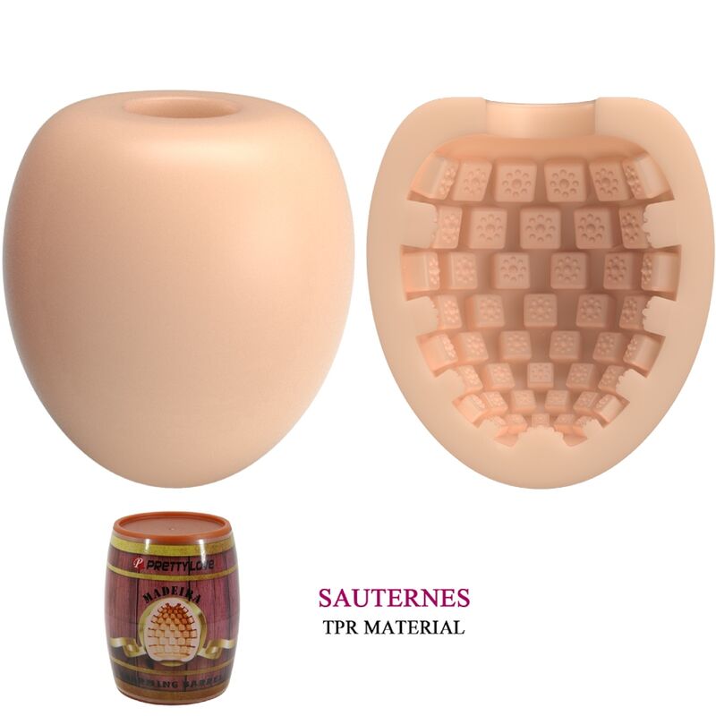 PRETTY LOVE - MĘSKI MASTURBATOR EGG FLESH MODEL 2