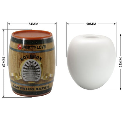 PRETTY LOVE - MĘSKI MASTURBATOR BIAŁKO JAJKA MODEL 2