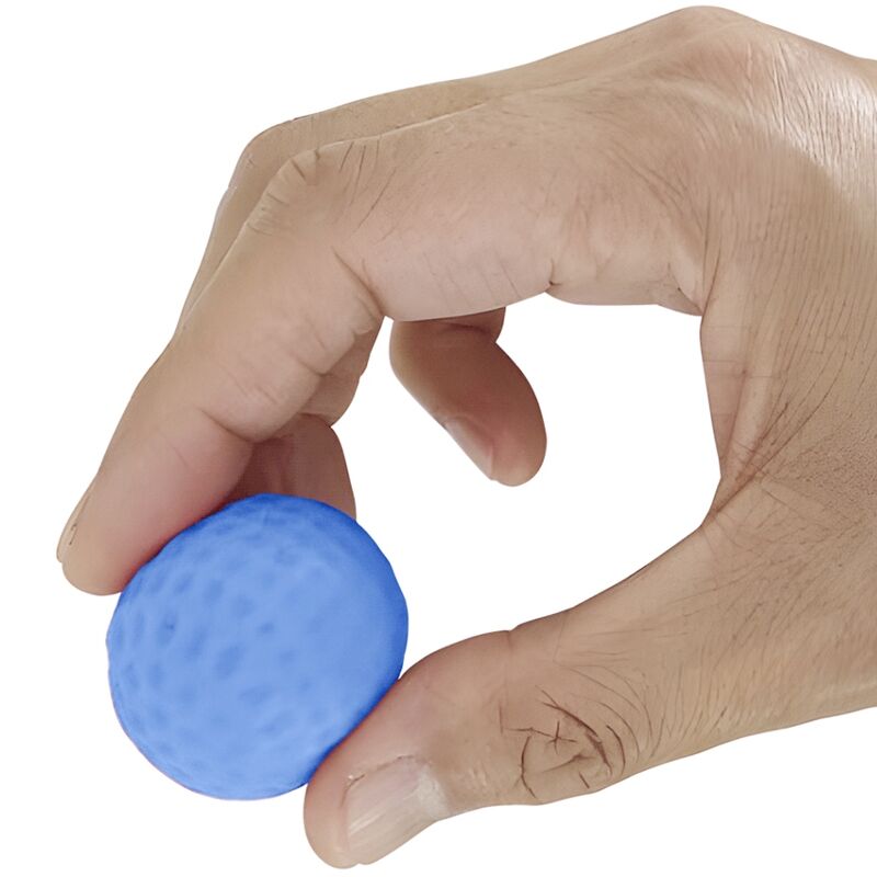 PRETTY LOVE - MĘSKI MASTURBATOR Z PODWÓJNYMI KULKAMI W KOLORZE POMARAŃCZOWYM