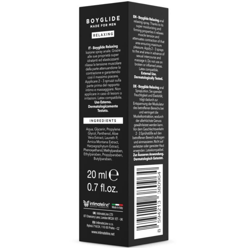 INTIMATELINE - BOYGLIDE ANAL RELAKSUJĄCY SPRAY 20 ML