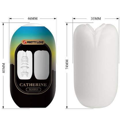 PRETTY LOVE - MASHA MĘSKI MASTURBATOR BIAŁY