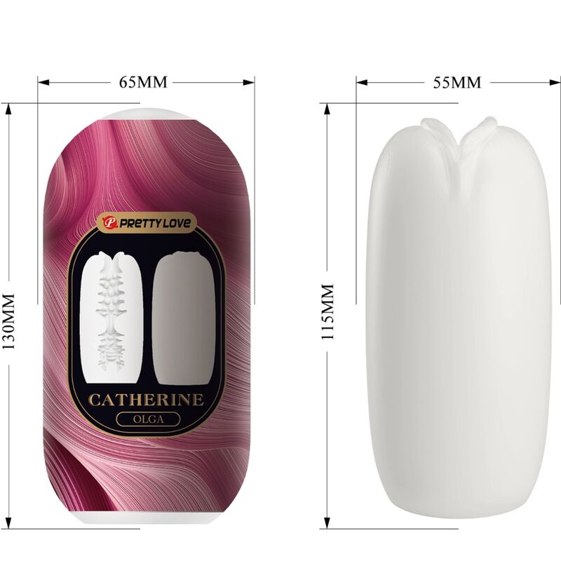 PRETTY LOVE - OLGA MĘSKI MASTURBATOR BIAŁY