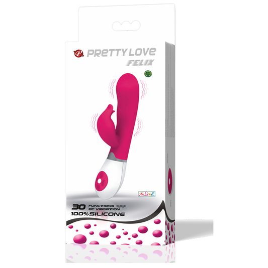 PRETTY LOVE - WIBRATOR FLIRTUJĄCY ZE STYMULATOREM FELIX