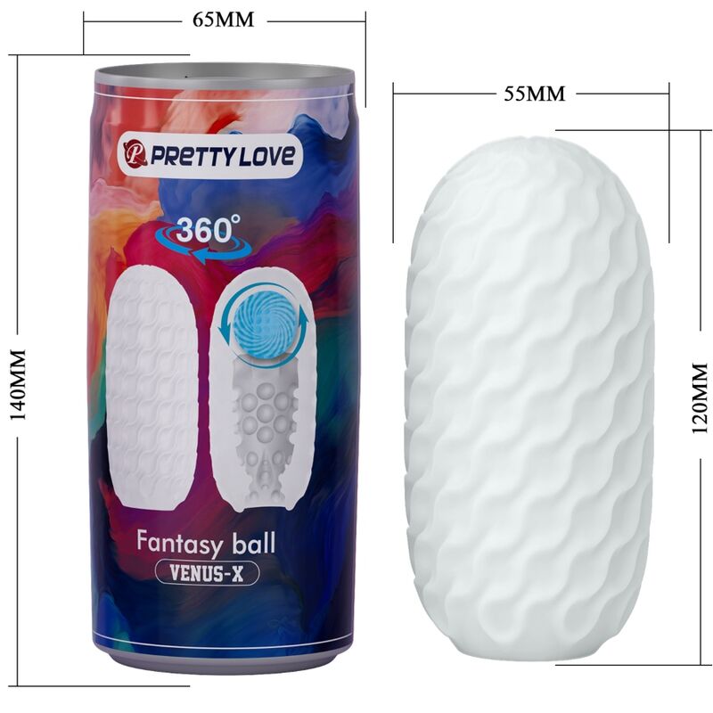 PRETTY LOVE - VENUS X MĘSKI MASTURBATOR BIAŁY