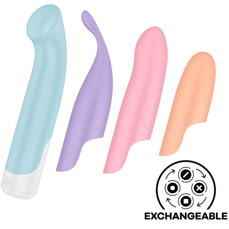SATISFYER - ZABAWNY ZESTAW CZTERECH WIBRATORÓW 4 W 1 + POWER BULLET