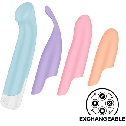 SATISFYER - ZABAWNY ZESTAW CZTERECH WIBRATORÓW 4 W 1 + POWER BULLET