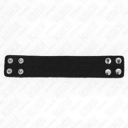 KINK - SKÓRZANY PIERŚCIEŃ NA PENISA Z ZAPIĘCIEM CIŚNIENIOWYM 18,5 X 3,3 CM