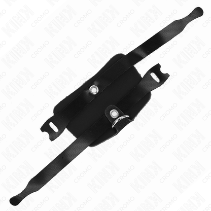 KINK - SKÓRZANY PIERŚCIEŃ NA PENISA Z REGULOWANYM ZAPIĘCIEM NA HAKI