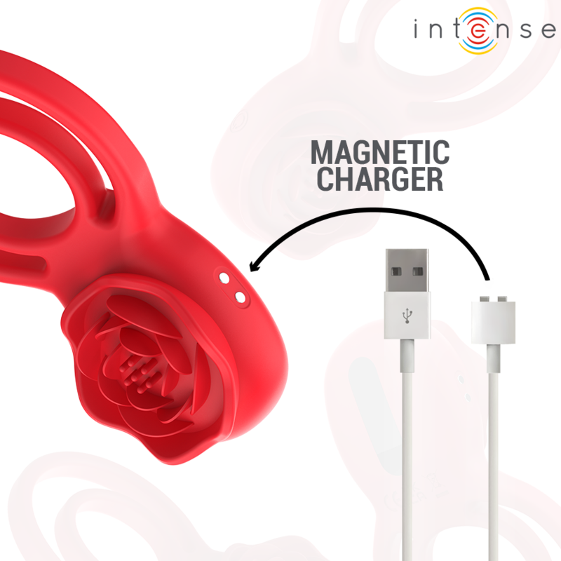 INTENSYWNY - STYMULATOR GAIL RÓŻOWY 10 WIBRACJI CZERWONY PILOT