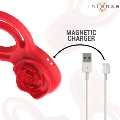 INTENSYWNY - STYMULATOR GAIL RÓŻOWY 10 WIBRACJI CZERWONY PILOT