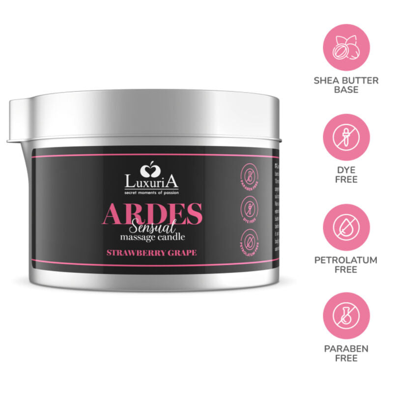 INTIMATELINE LUXURIA - ŚWIECA DO MASAŻU WINOGRONOWA