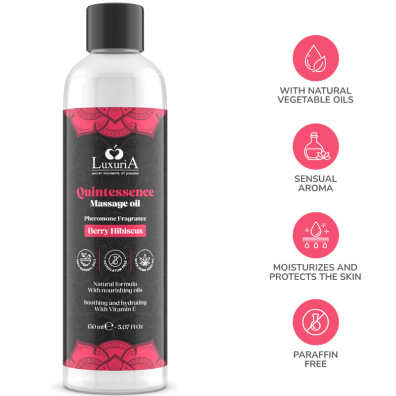INTIMATELINE LUXURIA - OLEJEK DO MASAŻU JAGODOWY 150 ML
