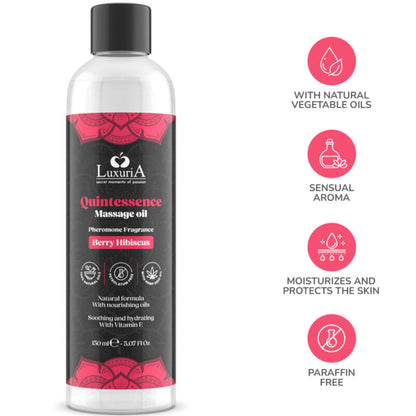 INTIMATELINE LUXURIA - OLEJEK DO MASAŻU JAGODOWY 150 ML