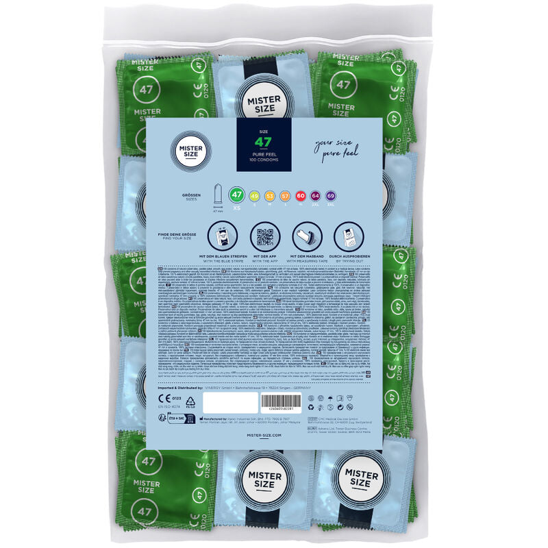MISTER SIZE - ROZMIAR PREZERWATYWY XS 47 MM (100 SZTUK)