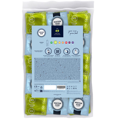 MISTER SIZE - ROZMIAR PREZERWATYWY S 49 MM (100 SZTUK)