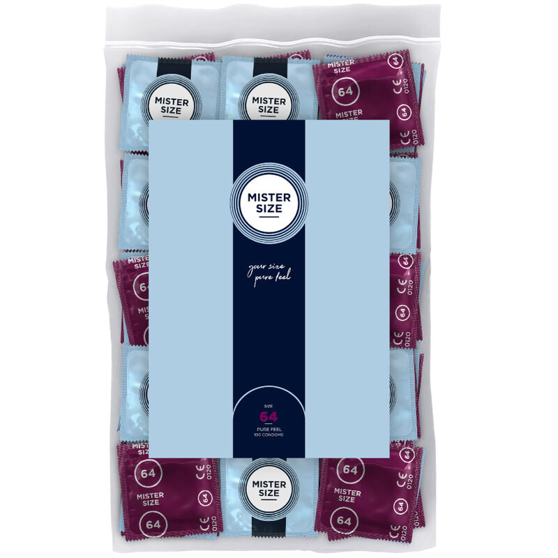 MISTER SIZE - PREZERWATYWY ROZMIAR XXL 64 MM (100 SZTUK)