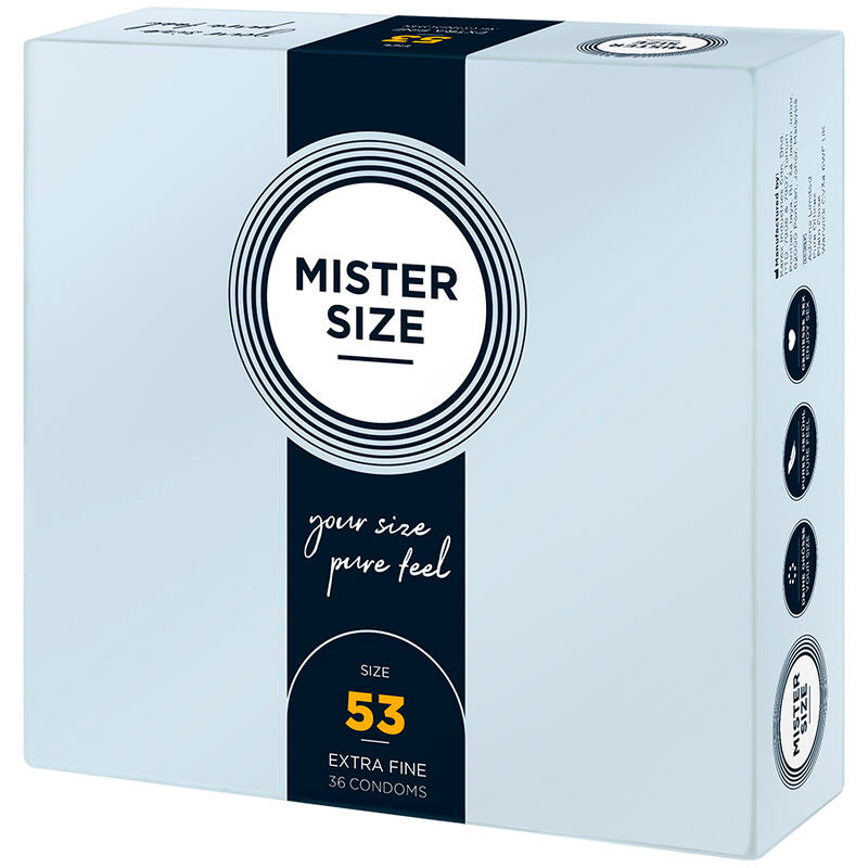 MISTER SIZE - ROZMIAR PREZERWATYWY M 53 MM (36 SZTUK)