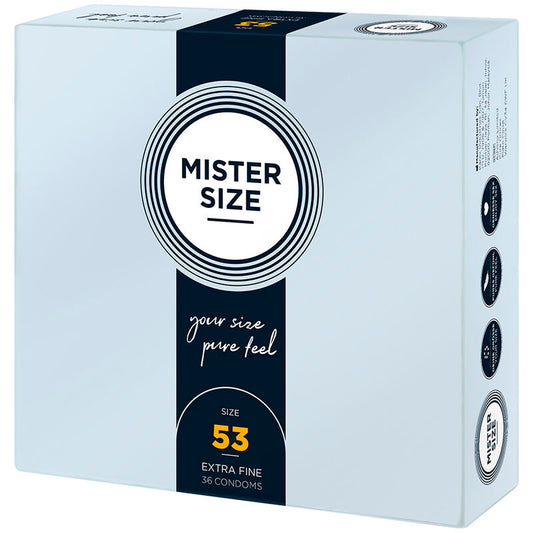 MISTER SIZE - ROZMIAR PREZERWATYWY M 53 MM (36 SZTUK)