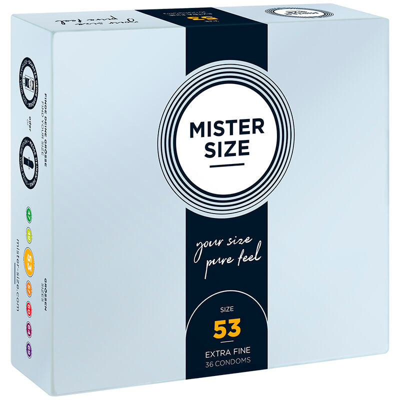 MISTER SIZE - ROZMIAR PREZERWATYWY M 53 MM (36 SZTUK)