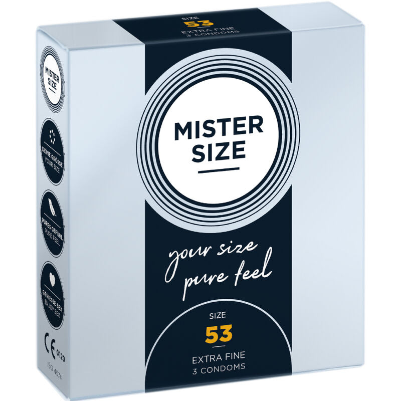 MISTER SIZE - ROZMIAR PREZERWATYWY M 53 MM (3 SZTUKI)