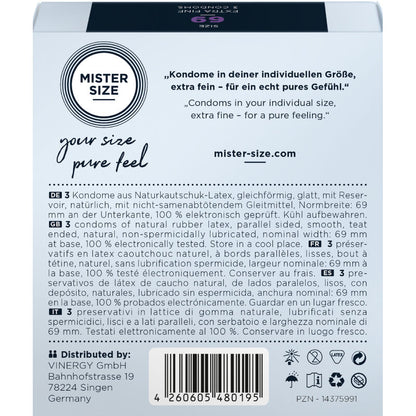 MISTER SIZE - PREZERWATYWY ROZMIAR XXXL 69 MM (3 SZTUKI)