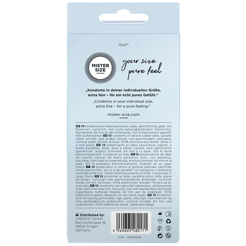 MISTER SIZE - PREZERWATYWY ROZMIAR XXL 64 MM (10 SZTUK)