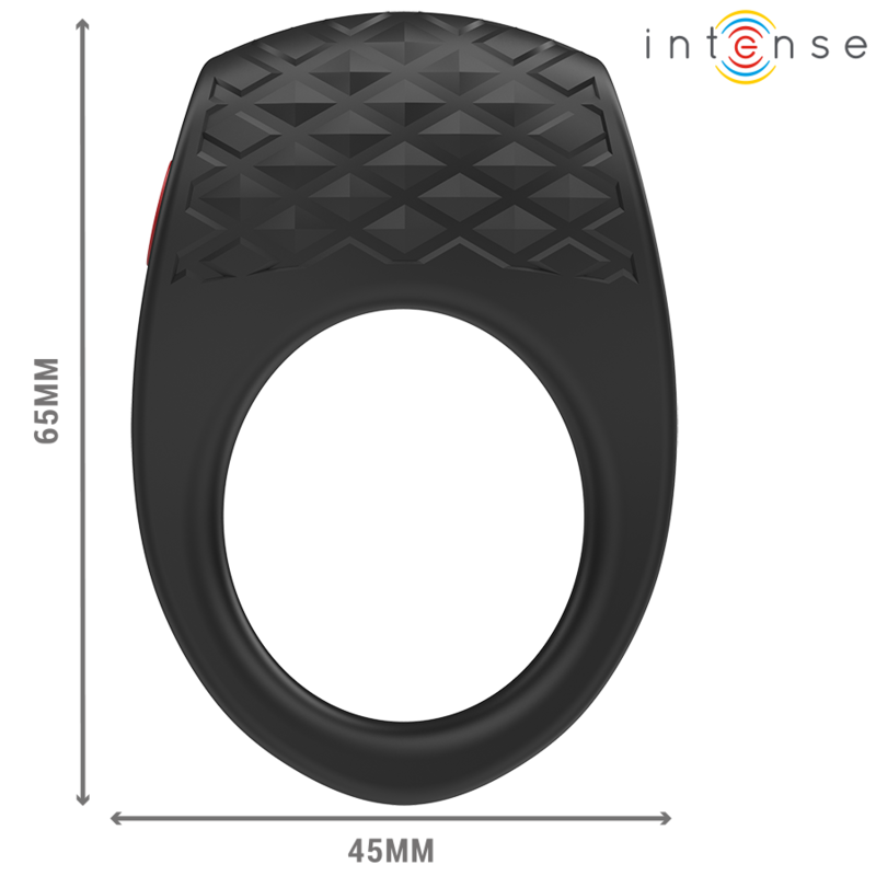 INTENSYWNY - WIBRATOR CLOVER PENIS RING 10 WIBRACJI CZARNY