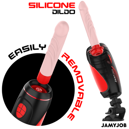 JAMYJOB - PYSTON BASE AUTOMATYCZNY MASTURBATOR Z PILOTEM STEROWANYM DILDO