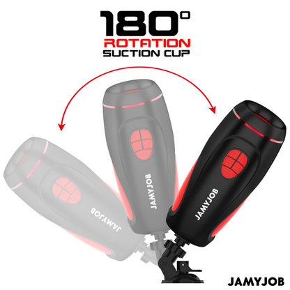 JAMYJOB - PYSTON BASE AUTOMATYCZNY MASTURBATOR Z PILOTEM STEROWANYM DILDO