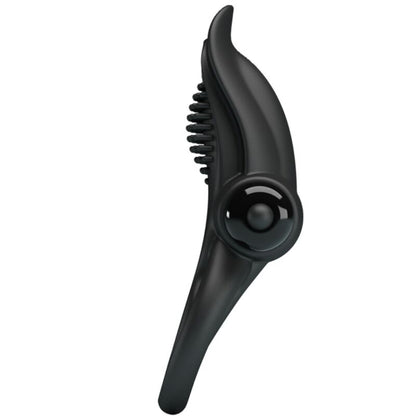 PRETTY LOVE - PODWÓJNY PIERŚCIEŃ WIBRACYJNY + STYMULATOR ŁECHTACZKI 10 WIBRACJI CZARNY