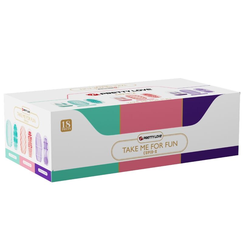 PRETTY LOVE - CUPID X 18 MĘSKICH MASTURBATORÓW RÓŻNE TEKSTURY