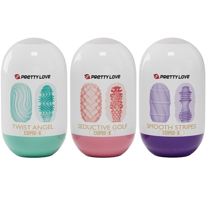 PRETTY LOVE - CUPID X 18 MĘSKICH MASTURBATORÓW RÓŻNE TEKSTURY