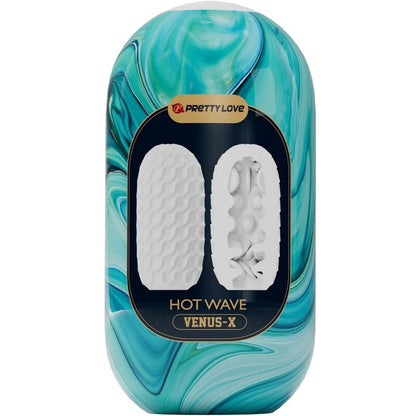 PRETTY LOVE - HOT WAVE SILIKONOWY MĘSKI MASTURBATOR BIAŁY