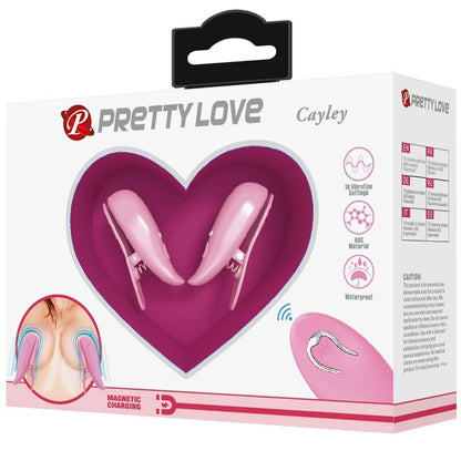 PRETTY LOVE - CAILEY ZACISKI NA SUTKI 10 WIBRACJI PILOT RÓŻOWY